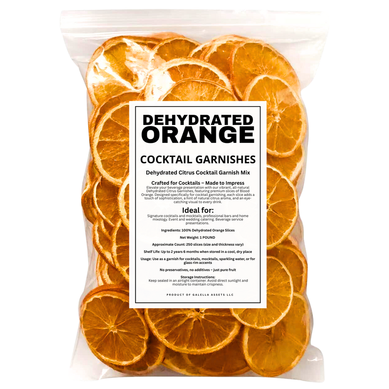 1 POUND – Dehydrated Orange Slices (Approx. 250 Slices): 4 POUND BOX