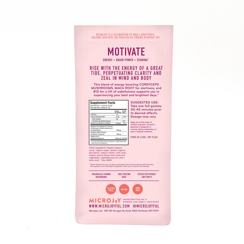 Motivate Mushroom Gummies by MicroJoy