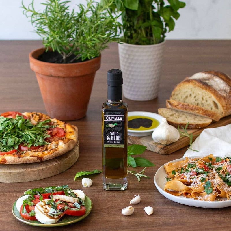 Garlic & Herb Infused Olive Oil by Olivelle