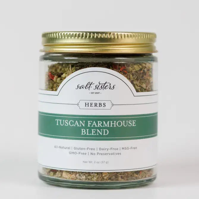 Herb,Spice & Salt Blend-Tuscan Farmhouse Blend Jar Split Cas