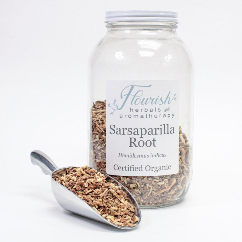 Sarsaparilla Root Cut and Sifted (Indian), Organic