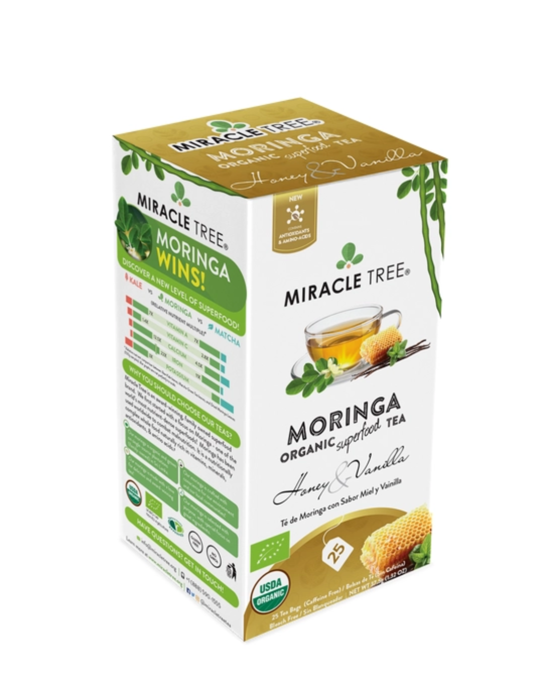 Moringa Tea with Honey and Vanilla