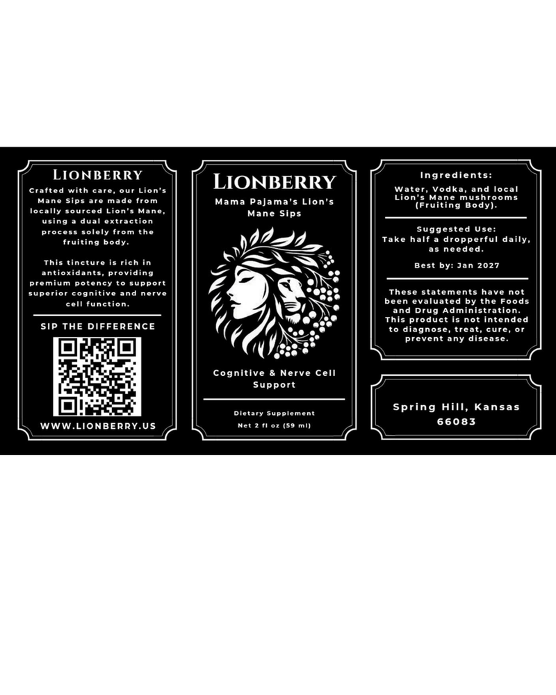 Lion's Mane Mushroom Tincture by Lionberry
