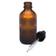 Bottle 2 oz Dropper Amber Glass