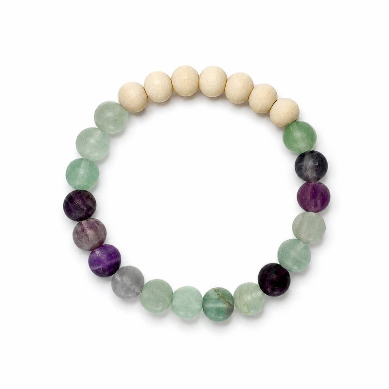 Clear The Fog Diffuser Bracelet  |  Fluorite + Aromatherapy