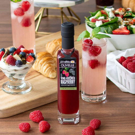 Raspberry White Barrel Aged Balsamic Vinegar by Olivelle