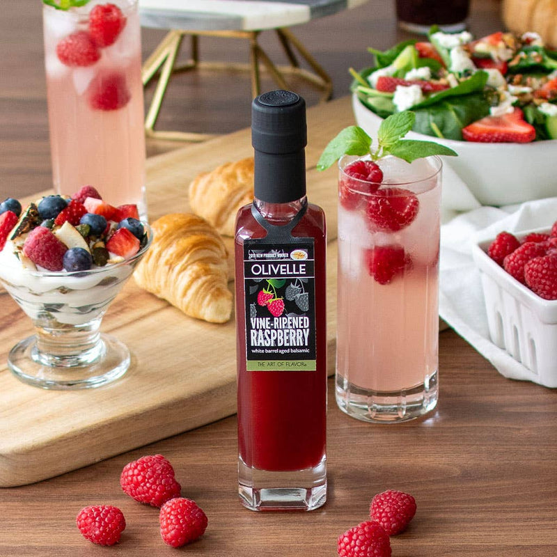 Raspberry White Barrel Aged Balsamic Vinegar by Olivelle