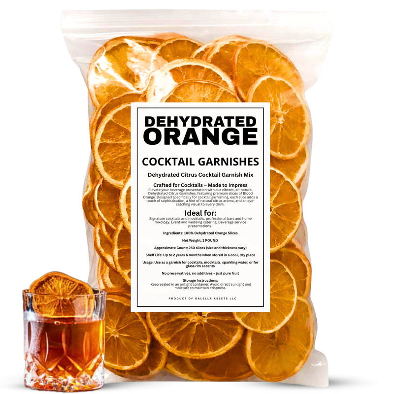 1 POUND – Dehydrated Orange Slices (Approx. 250 Slices): 4 POUND BOX