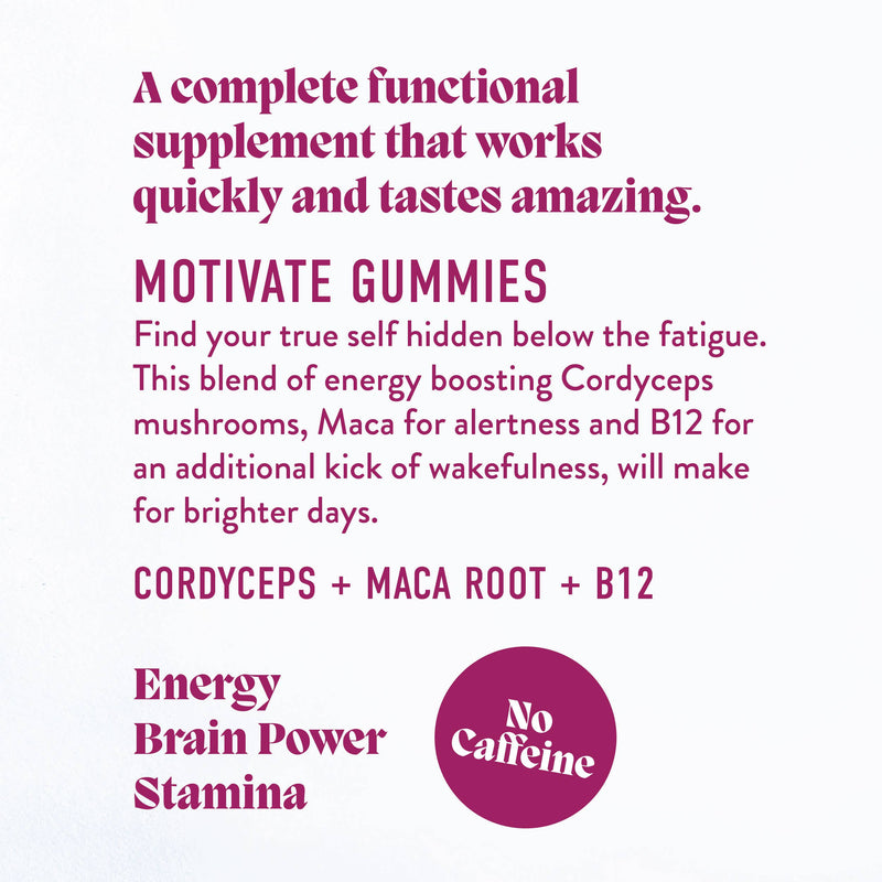 Motivate Mushroom Gummies by MicroJoy