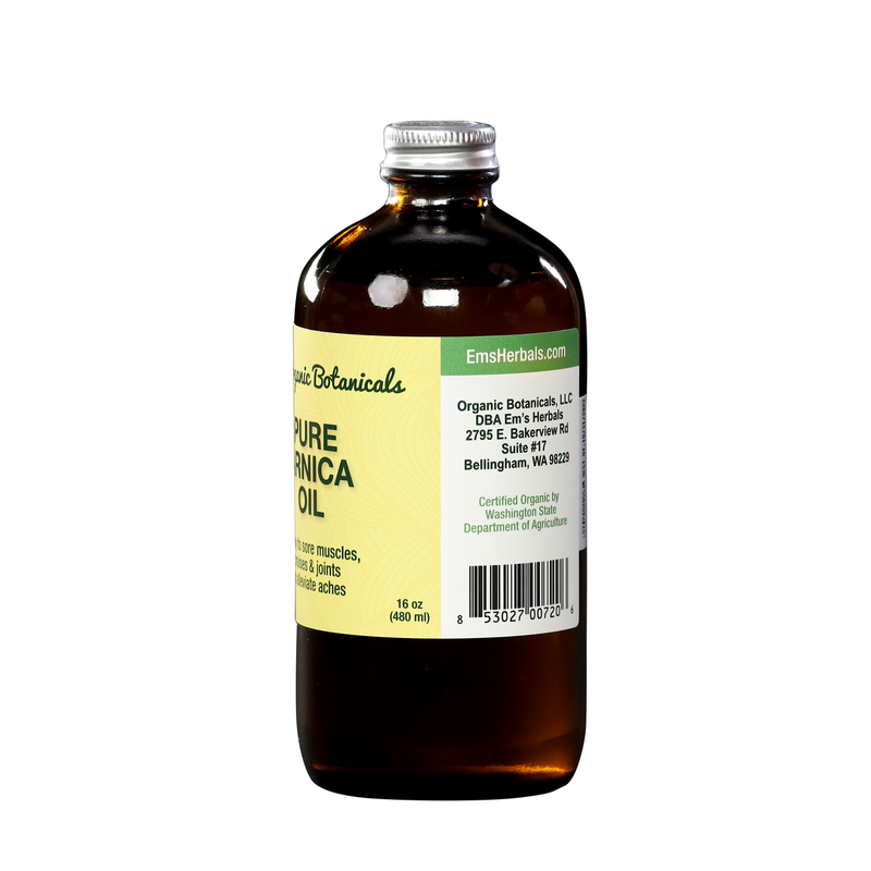 Pure Arnica Infused Oil: 8 oz Carton of 6 ea