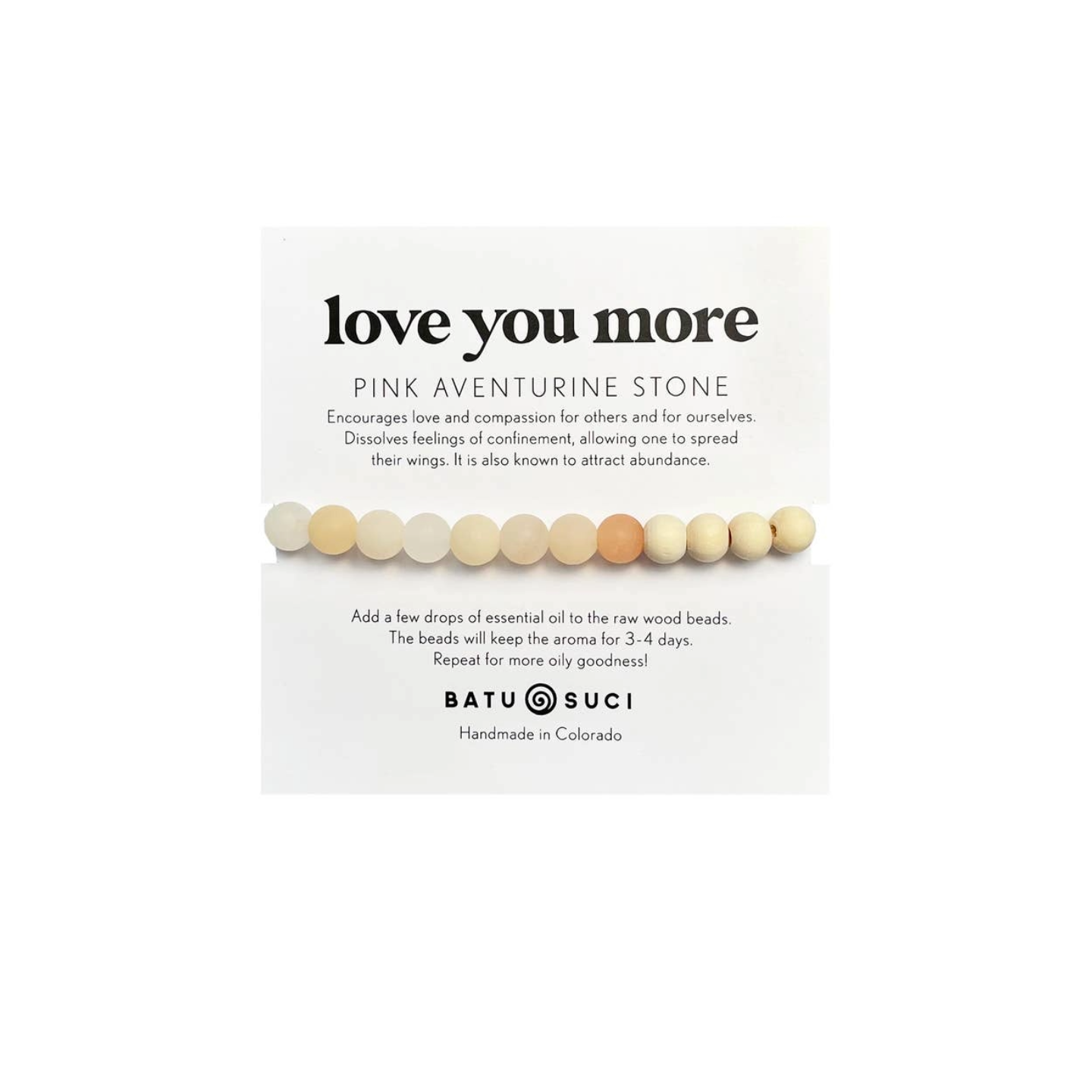 AromaStone Bracelet "Love You More"